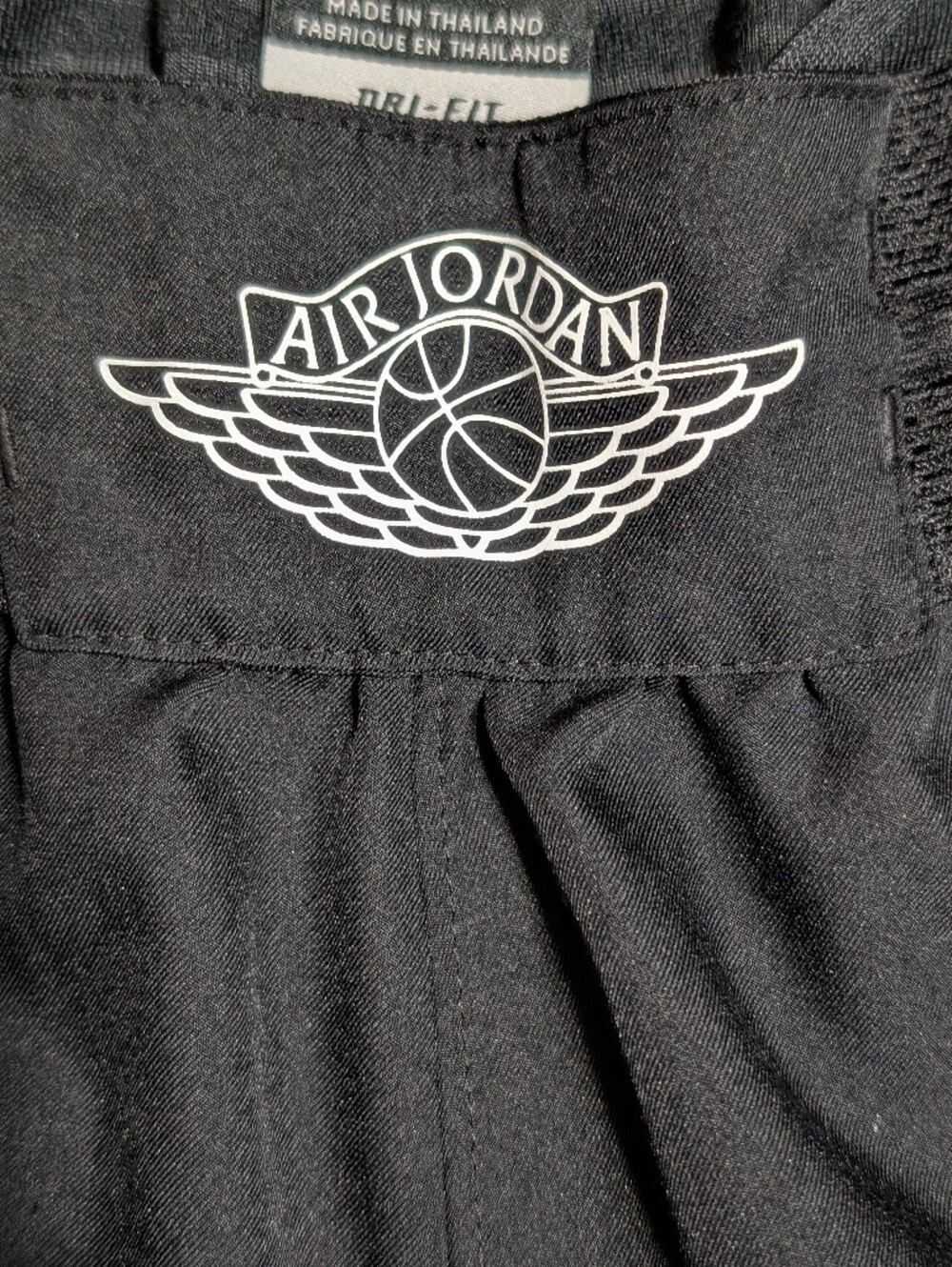 Men's Jordan Black Athletic Basketball Shorts with White Jumpman Size XL - Picture 4 of 9